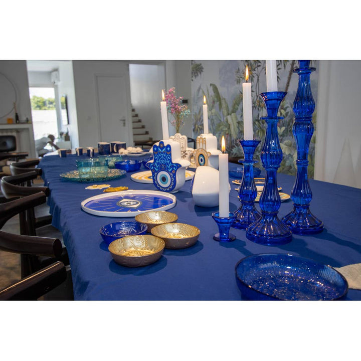 Candelabros azules h5.5cm - set de 2