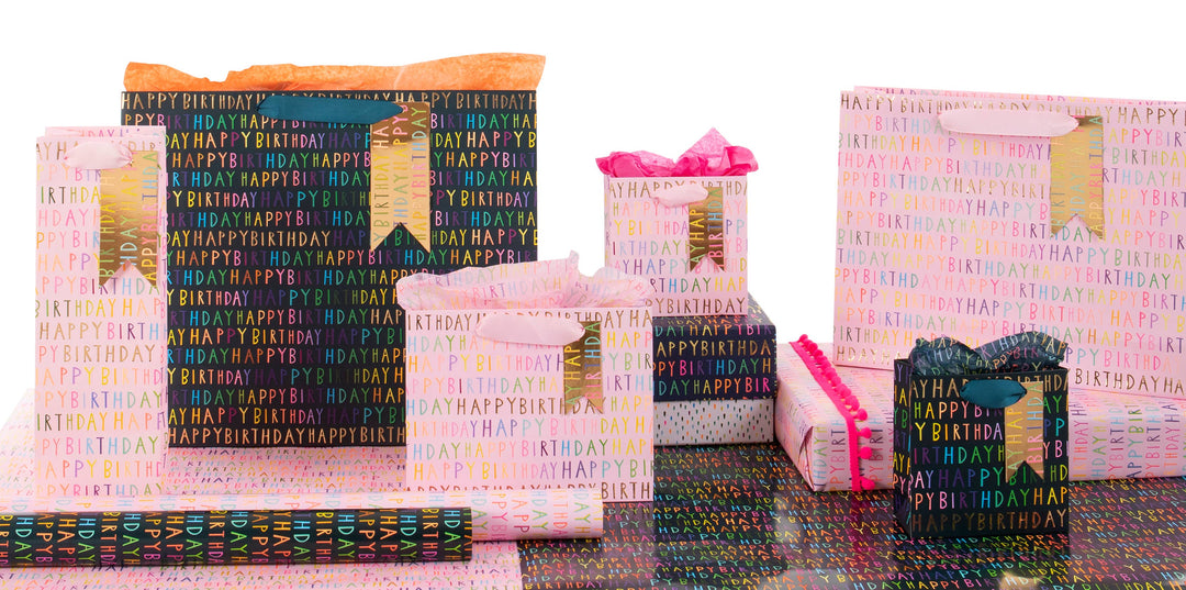 BOLSA PEQUEÑA PS FELIZ CUMPLEAÑOS ROSA