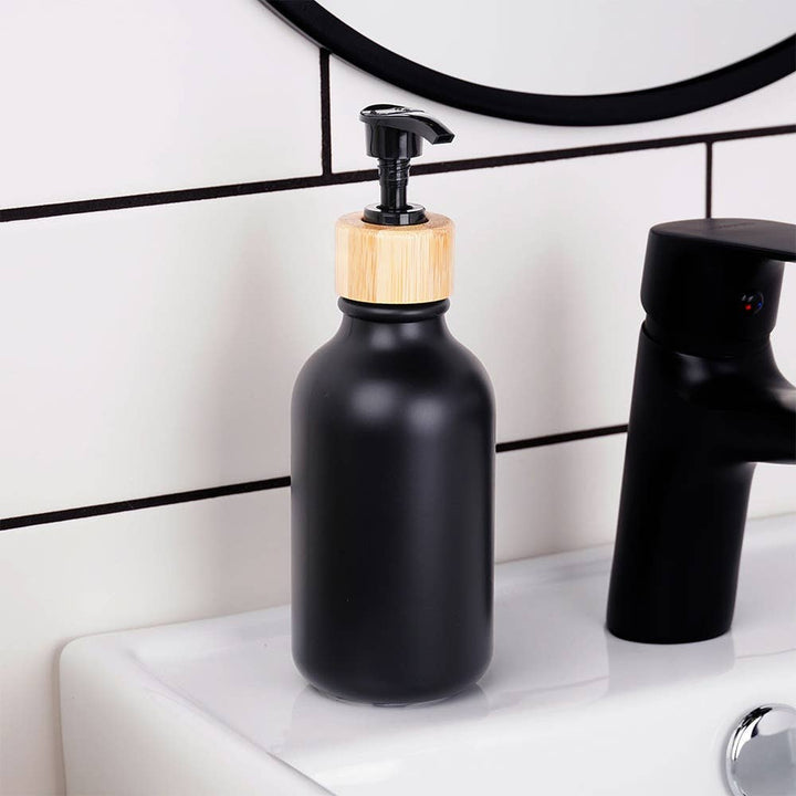 Dispensador de jabón negro 300 ml 569963