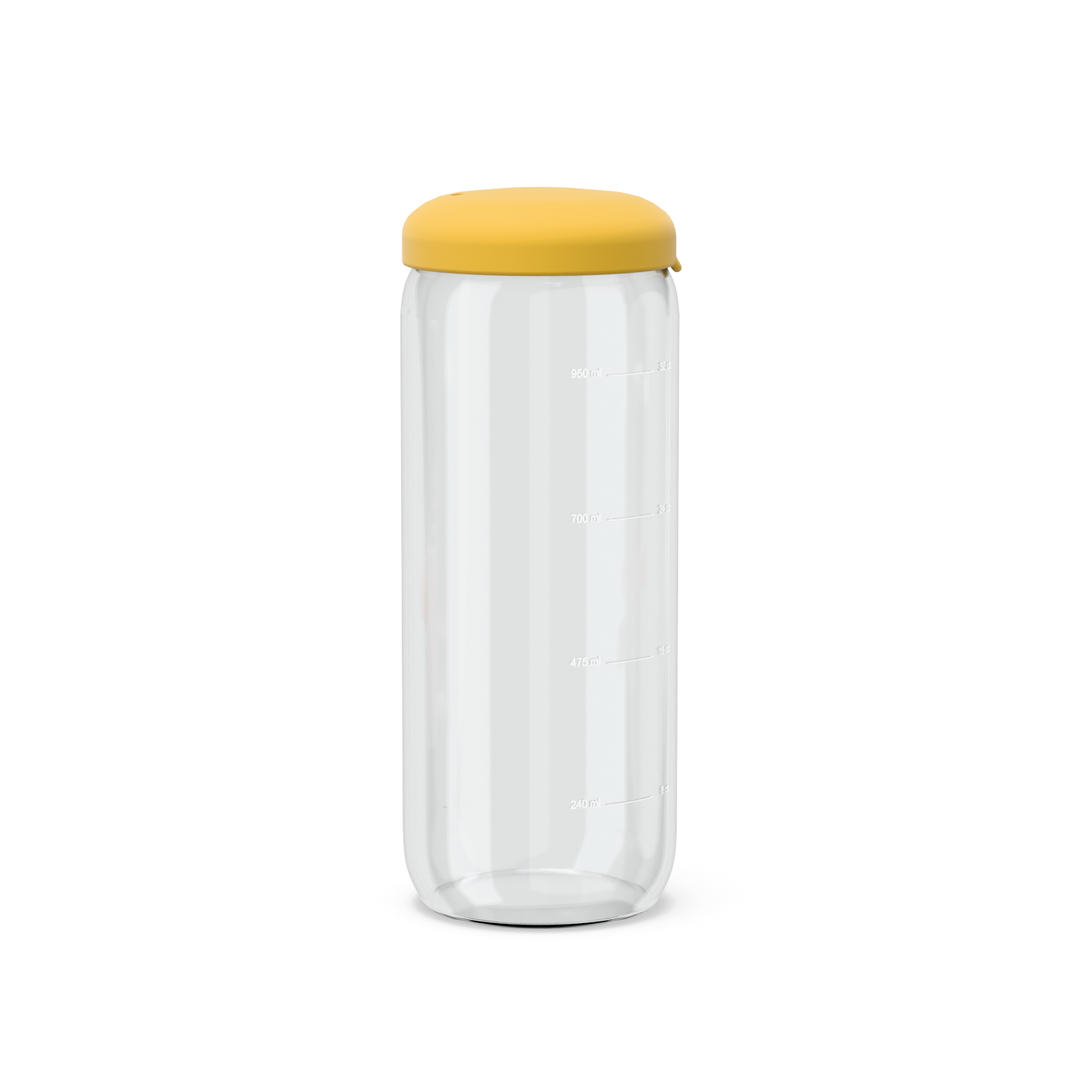 Tarro de almacenamiento de alimentos en vidrio de borosilicato 1000 ml