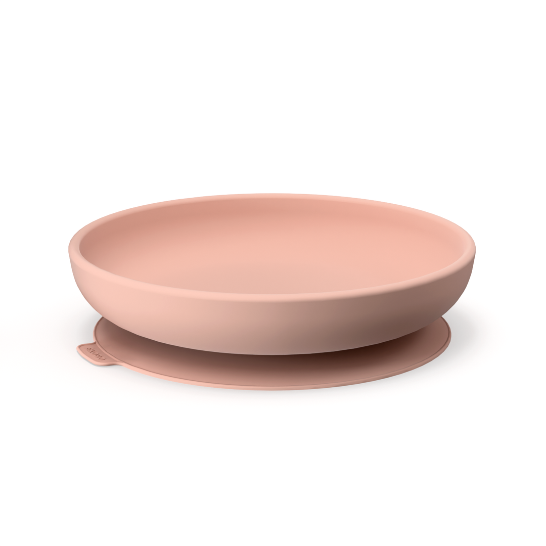 Plato de succión de silicona - Rosa palo