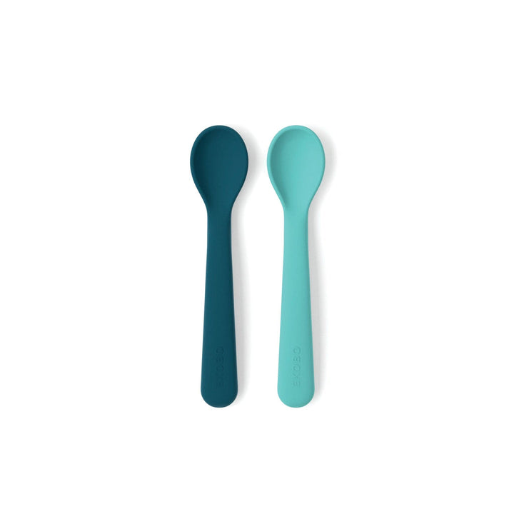 Set de 2 cucharas de silicona azul Abyss / Laguna