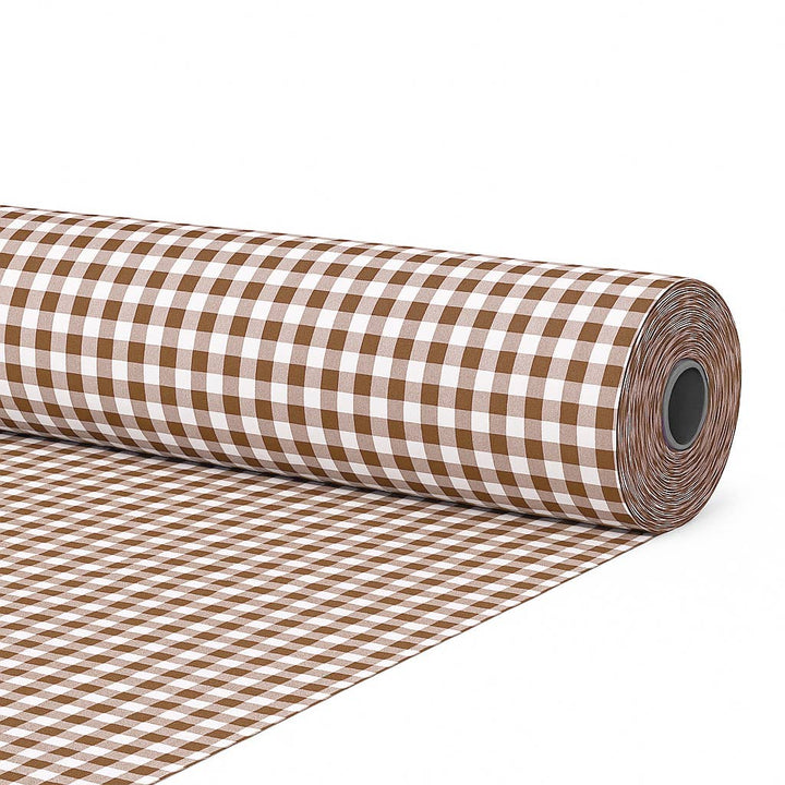 Tela al corte continuo algodón cuadro vichy ancho 280 cm