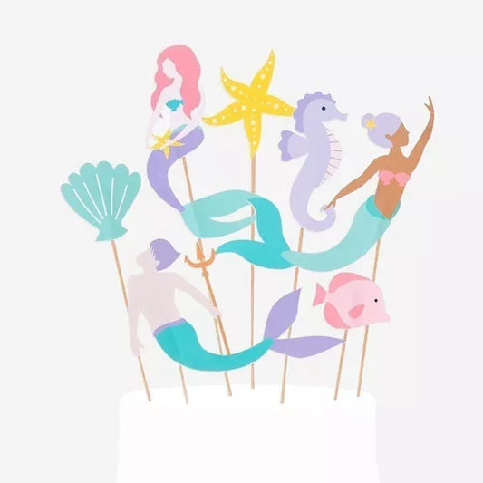 7 adornos para tarta: sirena