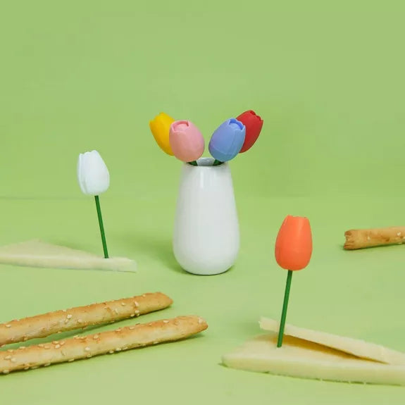 Pic apéritif - Snack fork - Tenedor aperitivo , Tulip x6