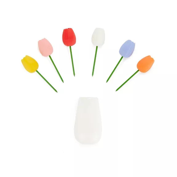 Pic apéritif - Snack fork - Tenedor aperitivo , Tulip x6