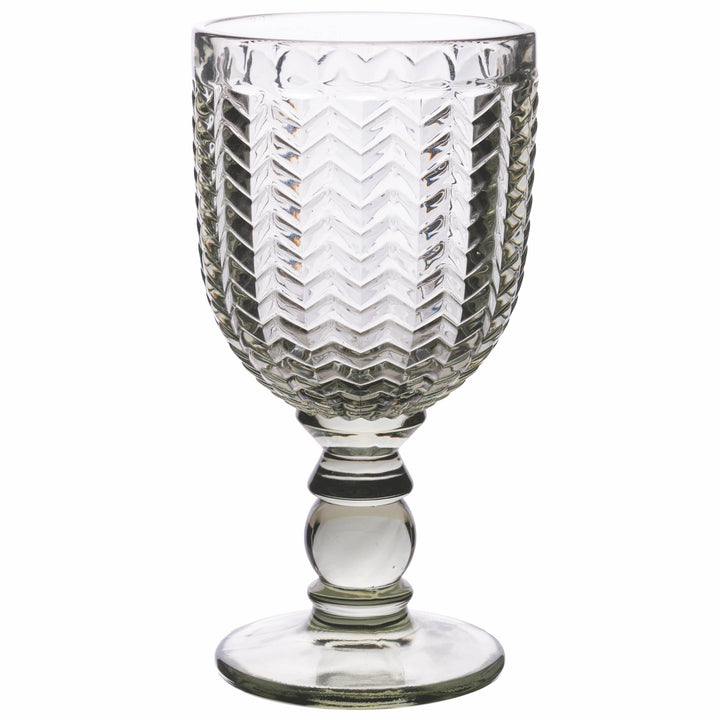 Set de 6 copas geométricas de 310 ml en vidrio