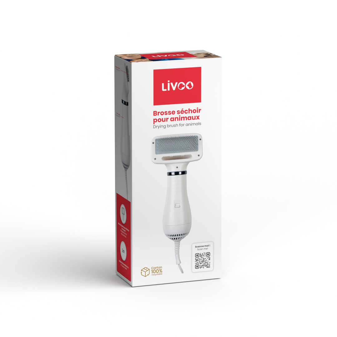 Livoo PET102 - Cepillo secador para mascotas