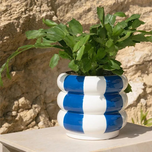 Maceta,Floats,azul,cerámica,14.5 cm
