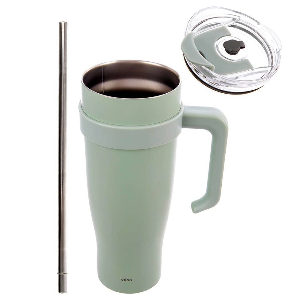 Termo de acero color verde menta con asa TERMO 1,2 l 112282