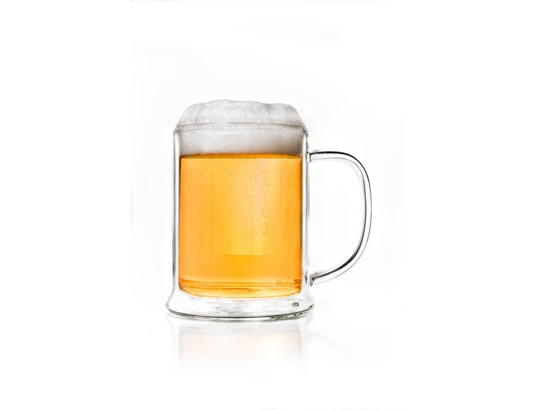Jarra de cerveza térmica de vidrio de borosilicato – 500 ml