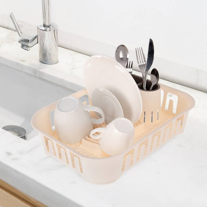 Escurridor de platos crema 39x29x11 cm 155218