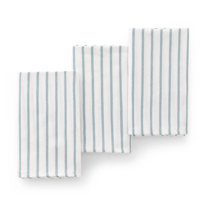 Set 3 paños cocina algodón tacto suave resistente rayas
