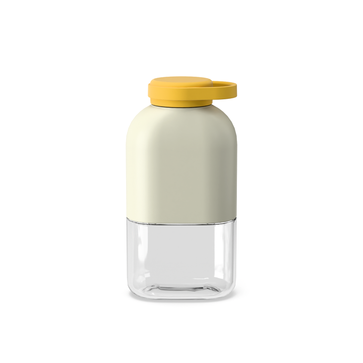 Botella delgada de agua Tritan 350 ml - Marfil y Mimosa
