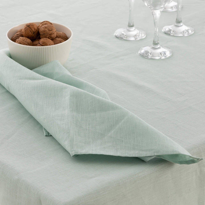 Servilletas Lino 100% Aqua 50X50 Cm