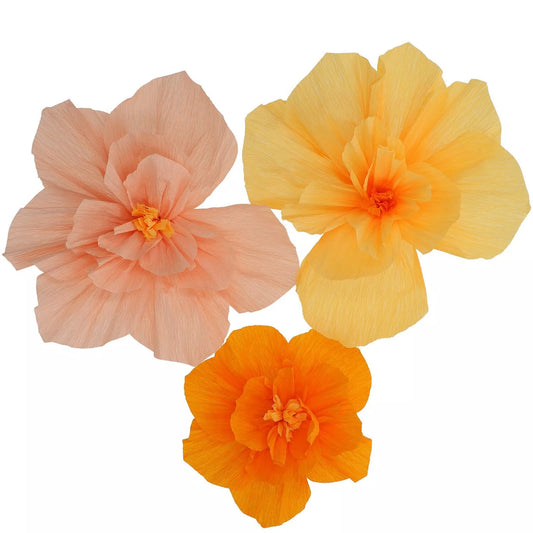 Decoración de mesa - Juego de flores - Pretty Peachy - 3 piezas