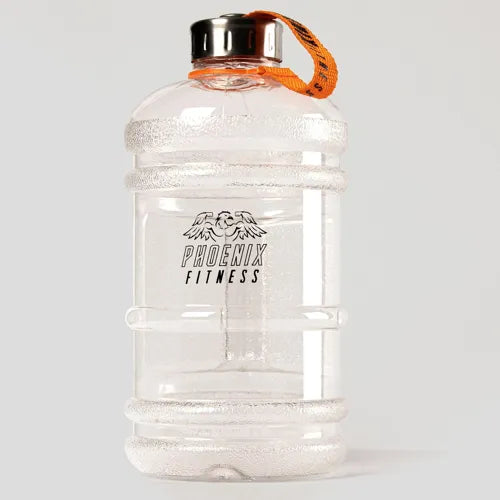 Botella de agua de hidratación de bebidas de 1 l transparente