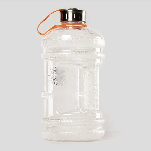 Botella de agua de hidratación de bebidas de 1 l transparente