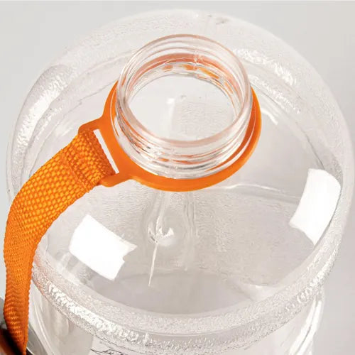 Botella de agua de hidratación de bebidas de 1 l transparente