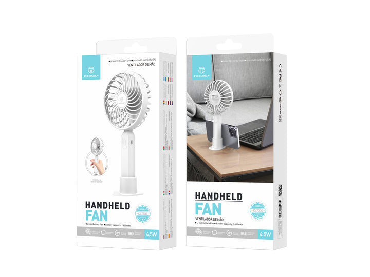 Ventilador portátil de mano TECHANCY - Modelo KL7300, recargable por USB