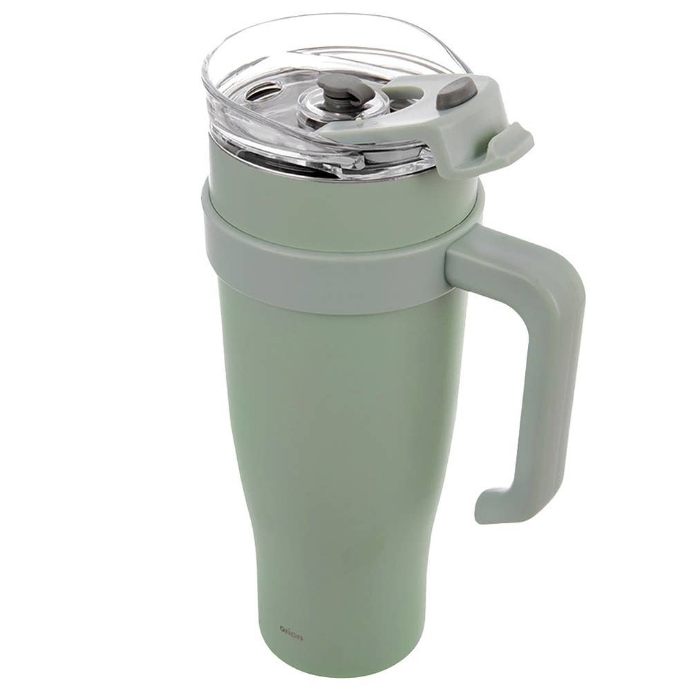 Termo de acero color verde menta con asa TERMO 1,2 l 112282