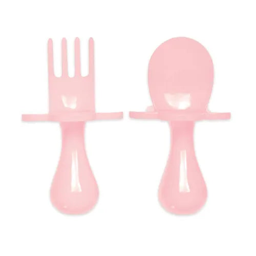 Set de cubiertos rosa ergonómicos para bebé con sistema de seguridad (Copia)