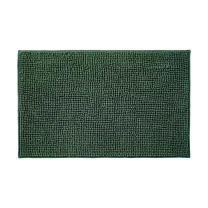 Alfombra de baño de chenilla con pompones 50*80 - Color Dark Green