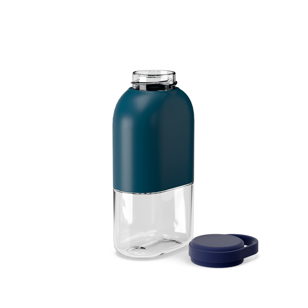 Botella de agua Slim Tritan 350 ml - Azul Abismo y Azul Medianoche