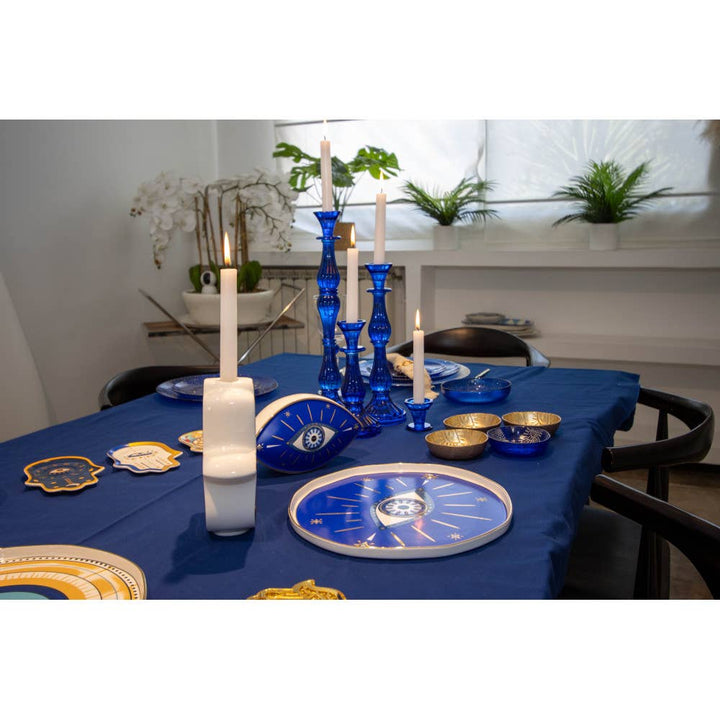 Candelabros azules h5.5cm - set de 2