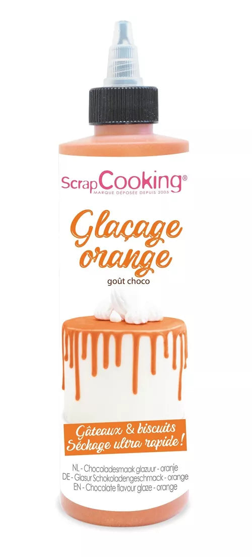 Glaseado de naranja listo para usar - sabor chocolate 130G