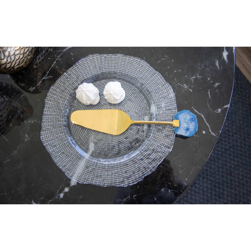 Plato de servicio transparente 33 cm
