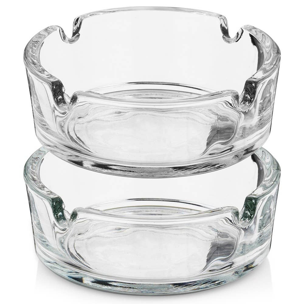 Cenicero de cristal 8 cm 2 unidades 568122