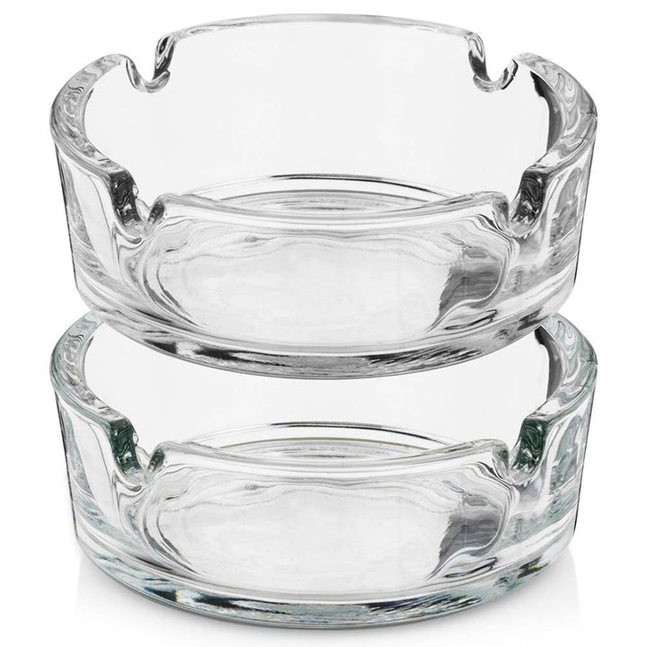 Cenicero de cristal 8 cm 2 unidades 568122