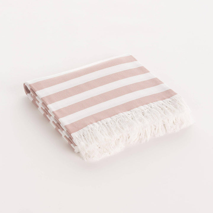 Fouta Pareo Toalla de Playa Algodón Suave con Flecos SALMA