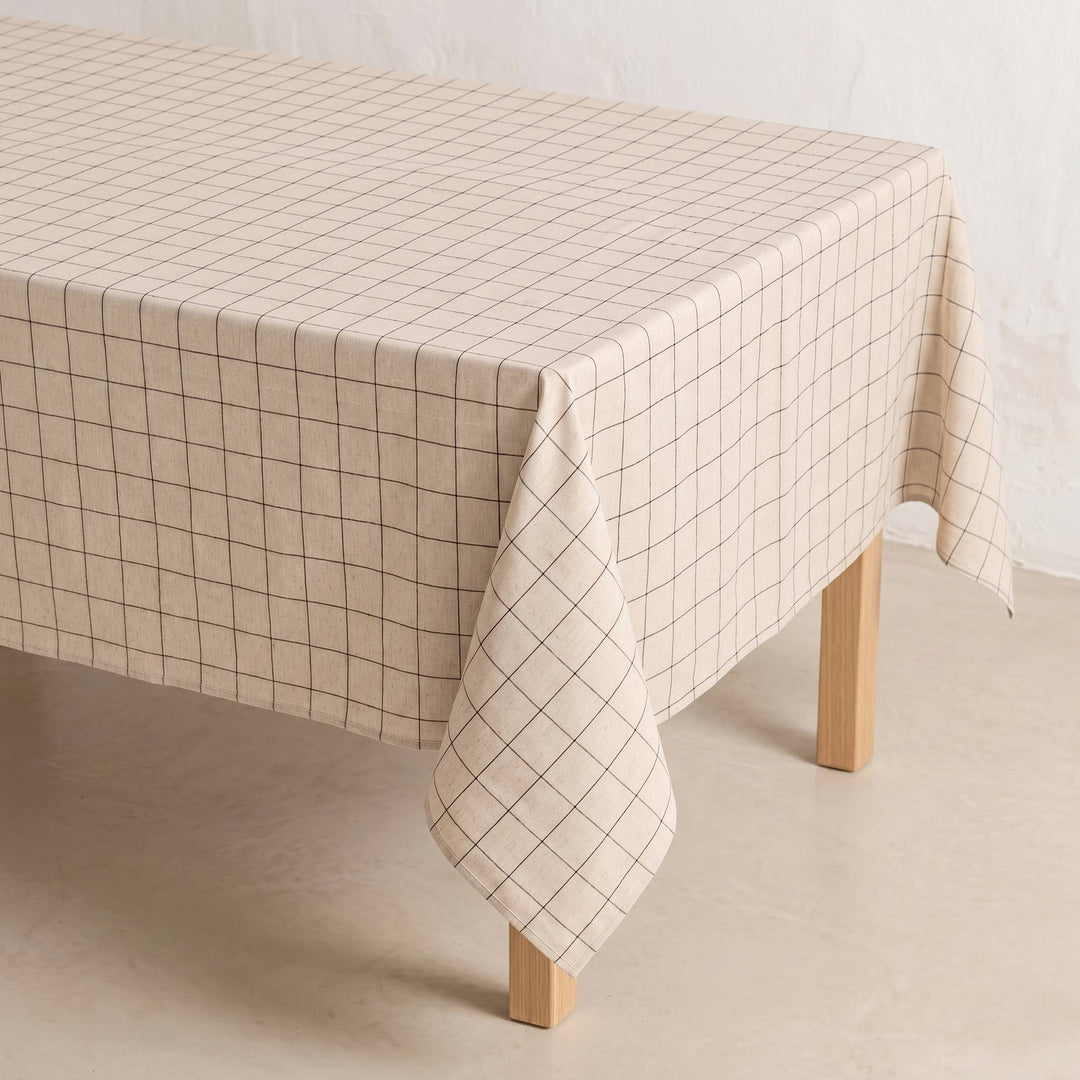 Mantel 150*100 cm cuadro relieve algodón elegante mesa BASTO