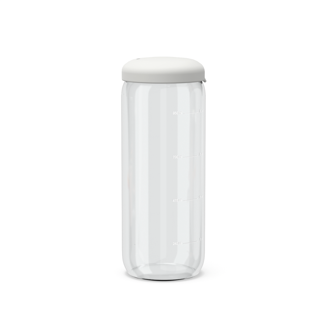 Tarro de almacenamiento de alimentos en vidrio de borosilicato 1000 ml