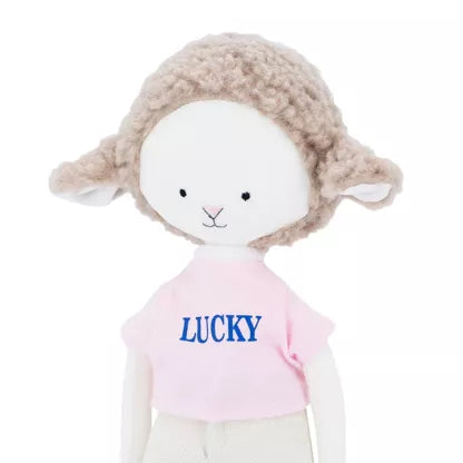 Peluche de algodón de Cotti Motti - Zoe la oveja de la suerte