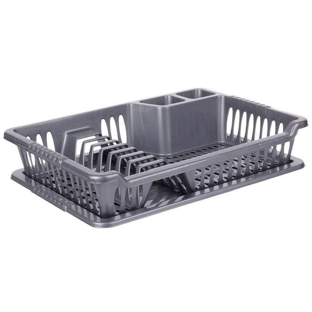Escurreplatos Gris 40 x 29 x 8,5 cm 150695