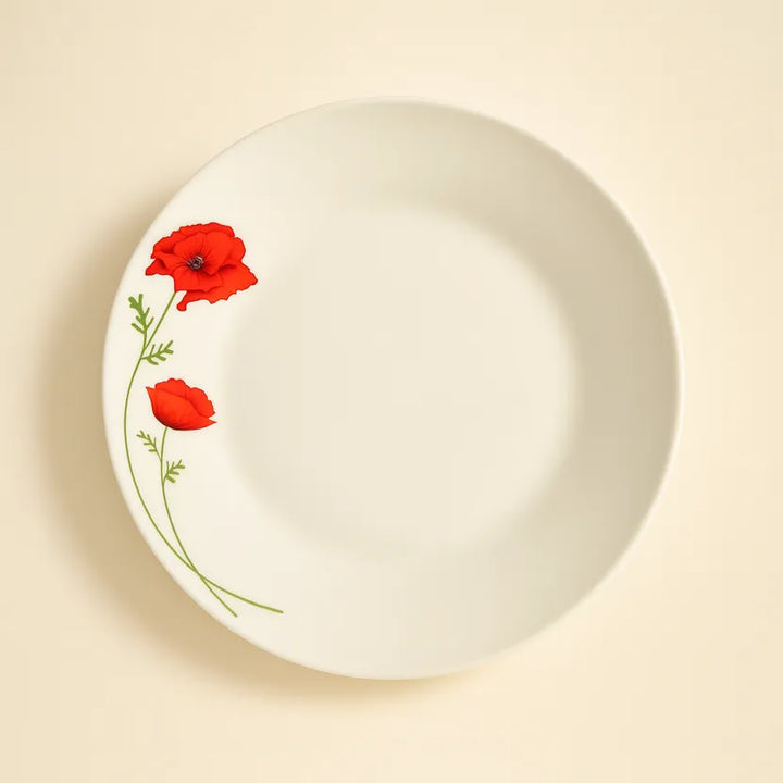 Plato de sopa 20.Amapola de porcelana de 5 cm