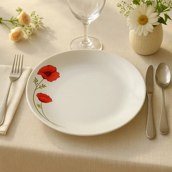 Plato de sopa 20.Amapola de porcelana de 5 cm