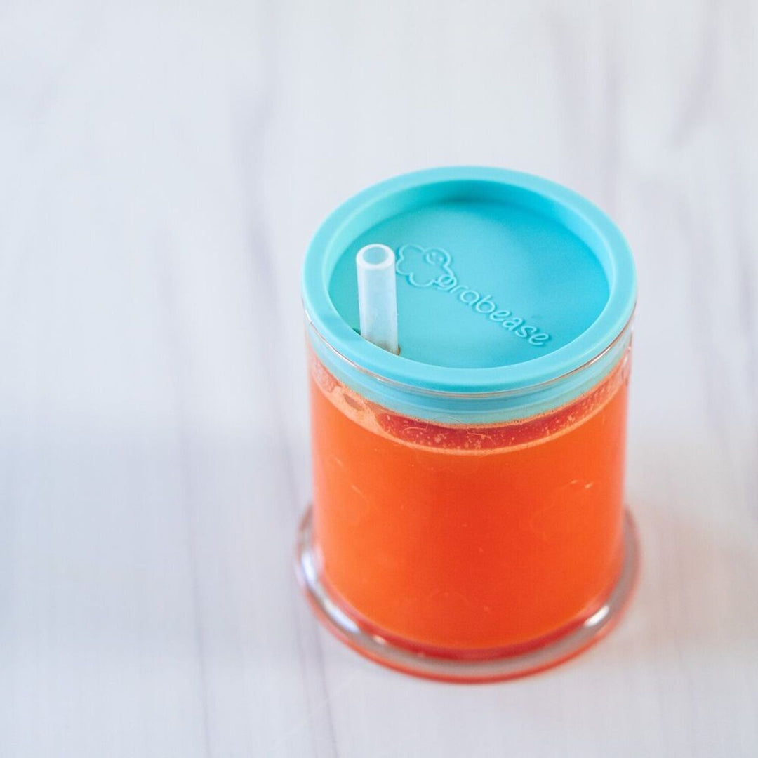 Vaso verde azulado  de aprendizaje para bebés 3 en 1