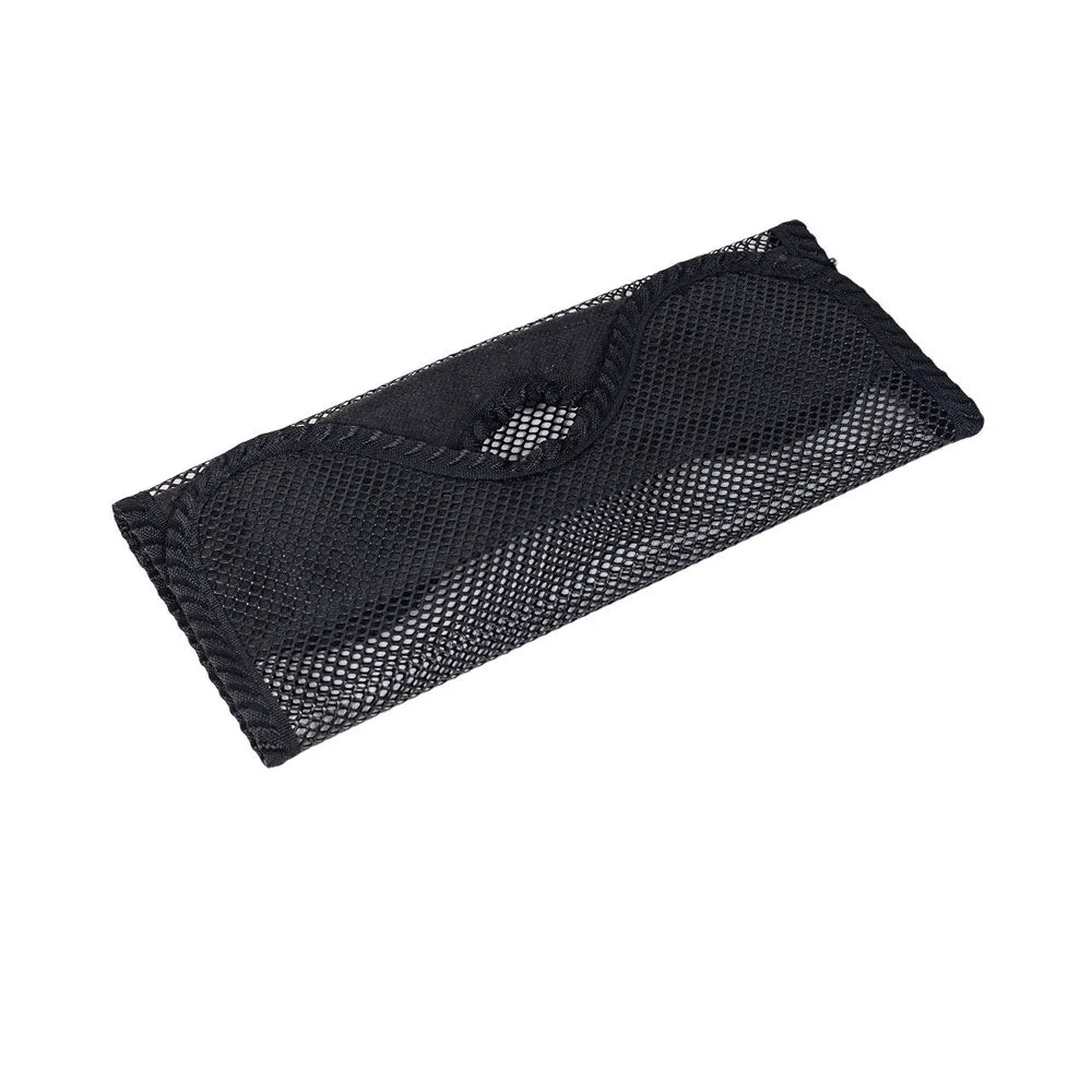 Bolsa de malla para aspiradora, 12–14 × 29 cm, negra