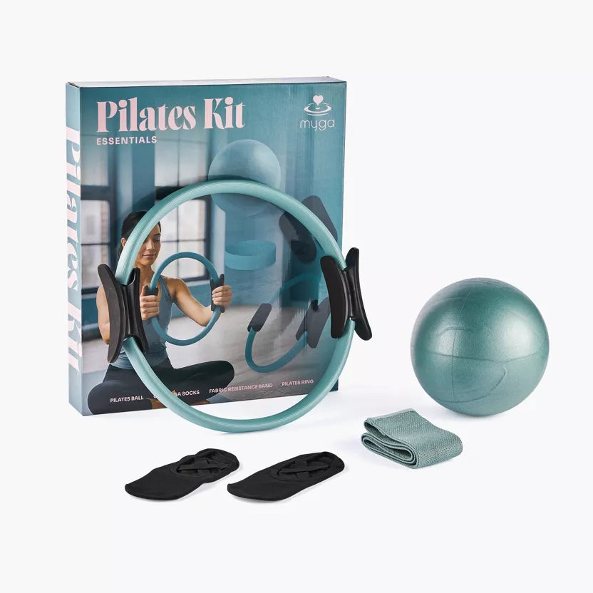 Kit de pilates verde azulado