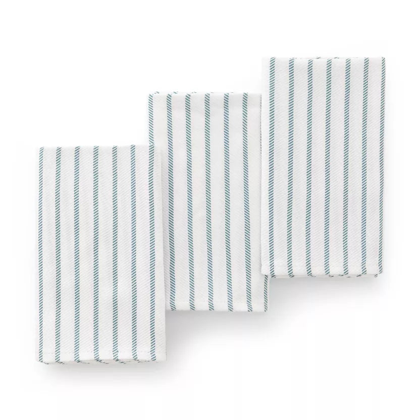 Pack 3 paños cocina algodón rayas SALINA
