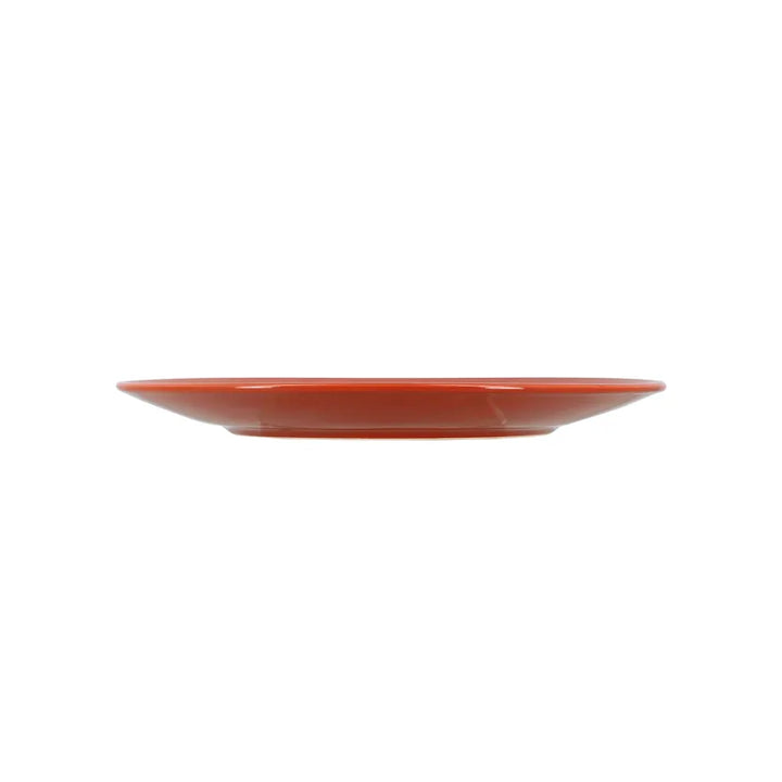 Plato llano de loza color ladrillo de 26 cm - VITA