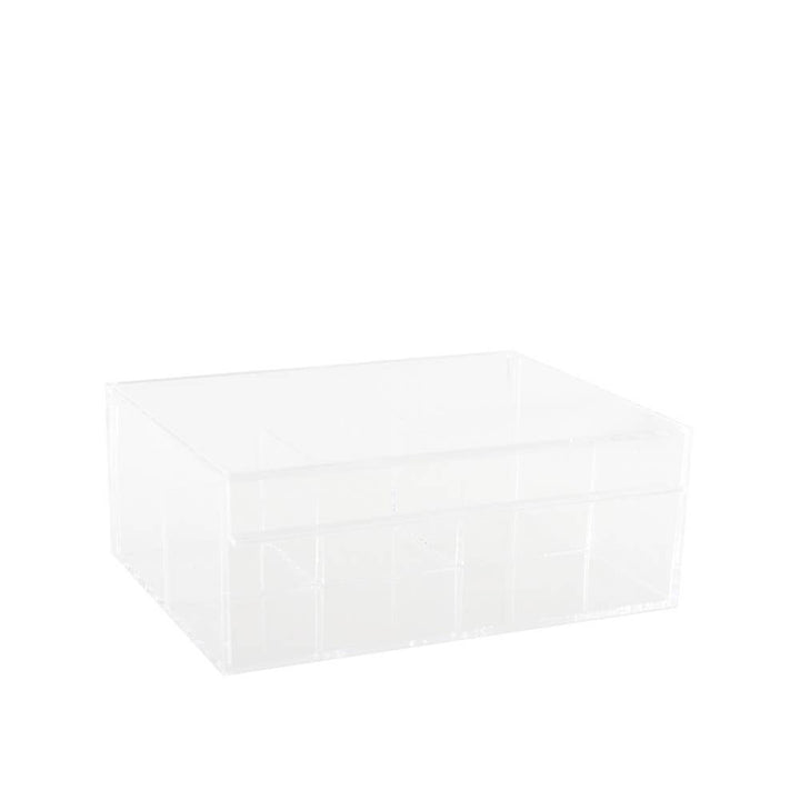Caja para té con 4 compartimentos 21,6 x 16,8 x 8,5 cm