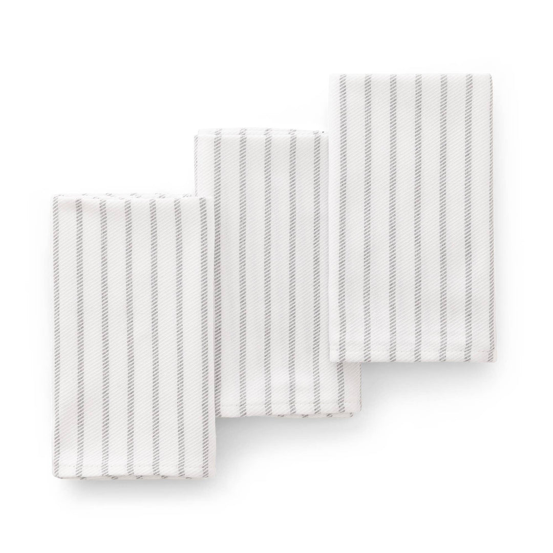 Set 3 paños cocina algodón tacto suave resistente rayas