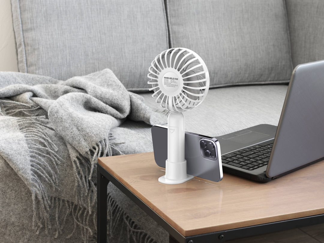 Ventilador portátil de mano TECHANCY - Modelo KL7300, recargable por USB