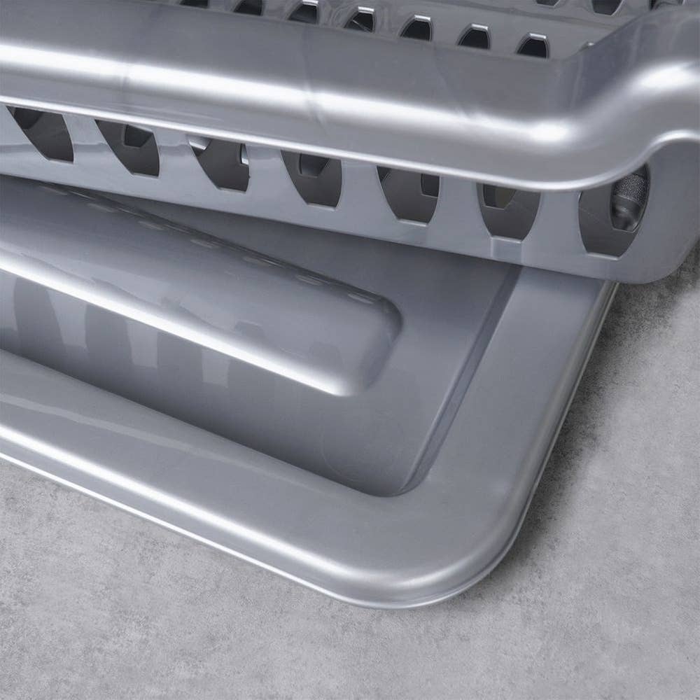Escurreplatos Gris 40 x 29 x 8,5 cm 150695