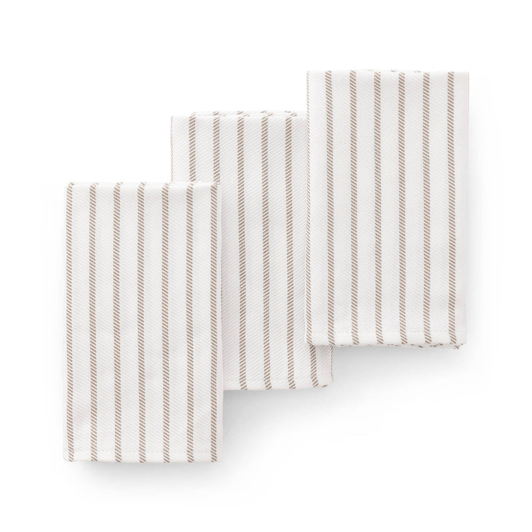 Set 3 paños cocina algodón tacto suave resistente rayas